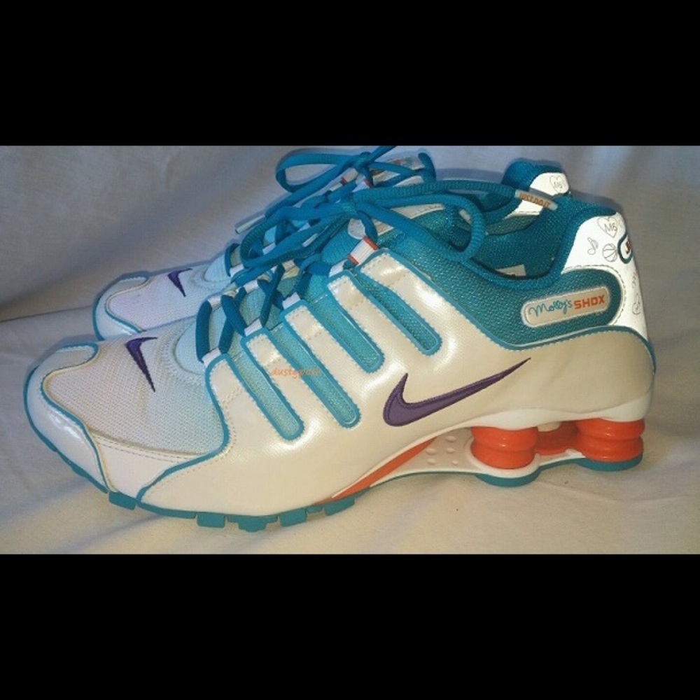 Nike Shox NZ Molly Doernbecher Sneakers Blue White Rare Disconnected Womens 9